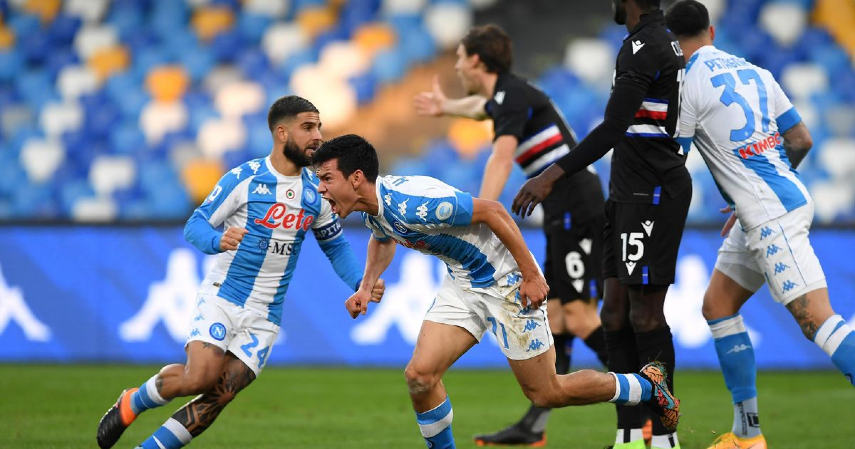 Jalannya Pertandingan saat Napoli Tumbangkan Sampdoria
