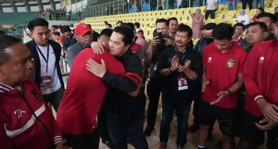 Kesedihan Para Pemain Timnas U20 Indonesia