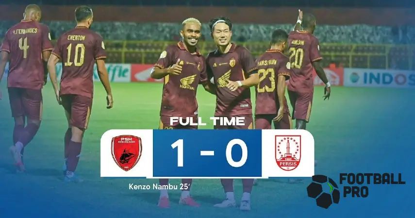 Pertandingan PSM Makassar vs Persis Solo Berakhir 1-0, Juku Eja Amankan Kemenangan